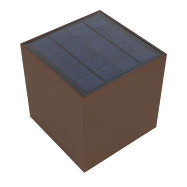 Proiettore Solare LED Marbella Corten 9W- 3000K - 950lm IP65 - Batteria Litio 2600mAh Shot Lampade da esterno